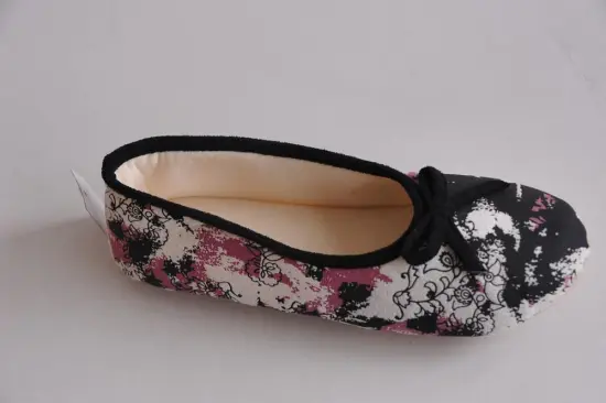 Elegant design lady cashmere ballet /dance indoor shoes