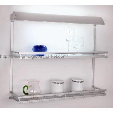Kitchen light with rack