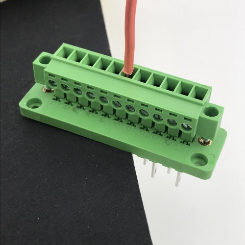 11 pin through wall plug-in terminal block
