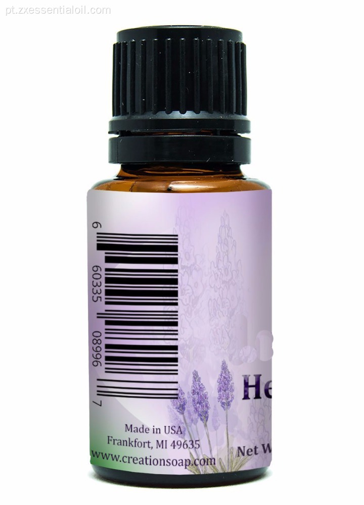 Personalize o óleo essencial da alfazema da aromaterapia do logotipo