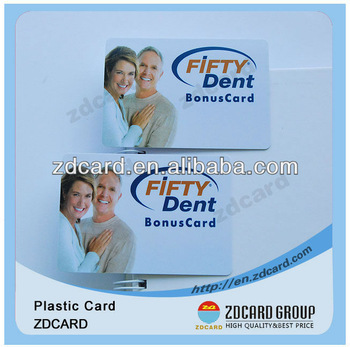 Plastic PVC company /supermarket/ bonus card