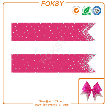 super shining rhinestone transfer for cheer bows
