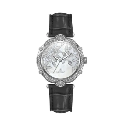 Leather Women Jewelry Watch With MOP Dial