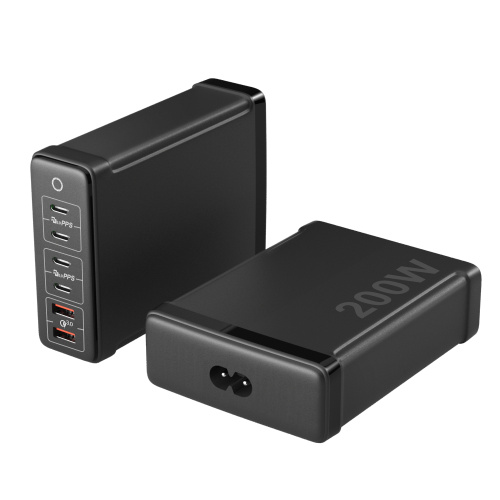 GAN 200W Chargers utilisés pour le bureau et le téléphone