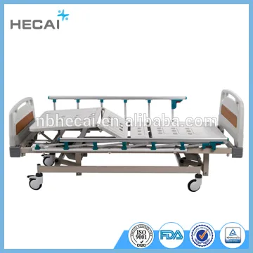LS-MA3009 manual hospital bed with PP head and foot board