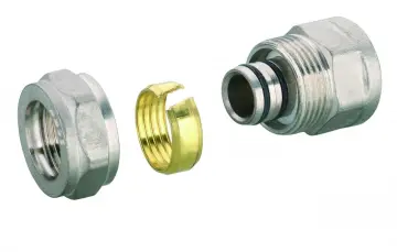 straight female coupler brass compression fitting