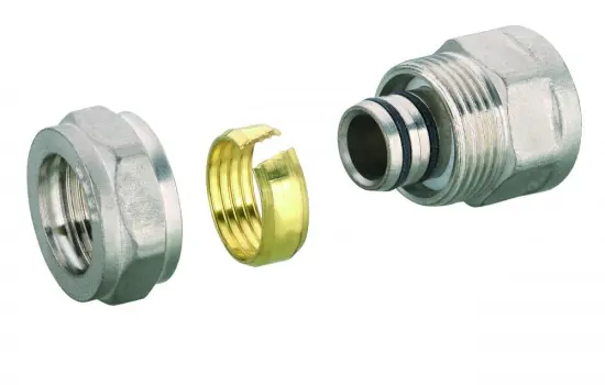 straight female coupler brass compression fitting