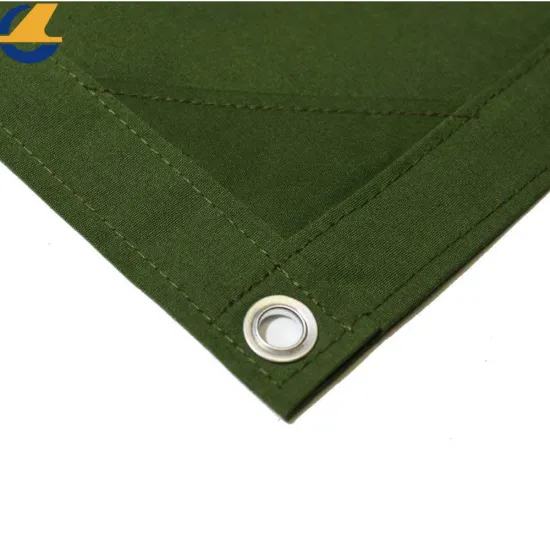 Waterproof Polyester Canvas Roof Leak Tarps Sheet