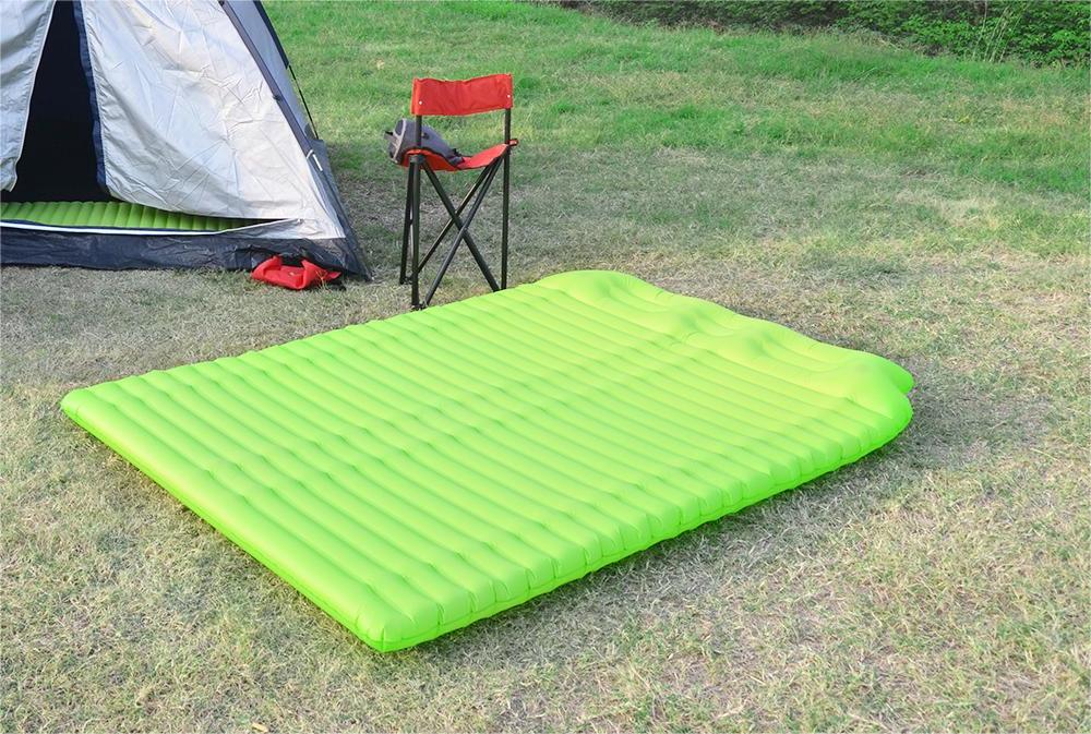 Almohadilla para dormir doble para acampar al aire libre