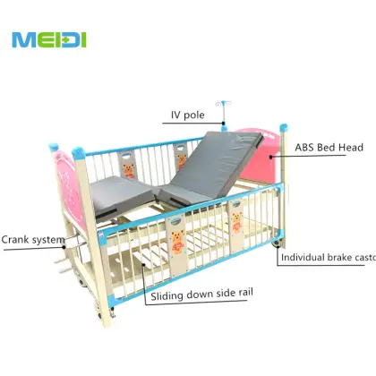 Manual Medical Baby Bed 2 Cranks Baby Crib