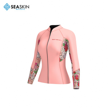 Seaskin 2mm New Women Surfing Jacket Long Sleeve