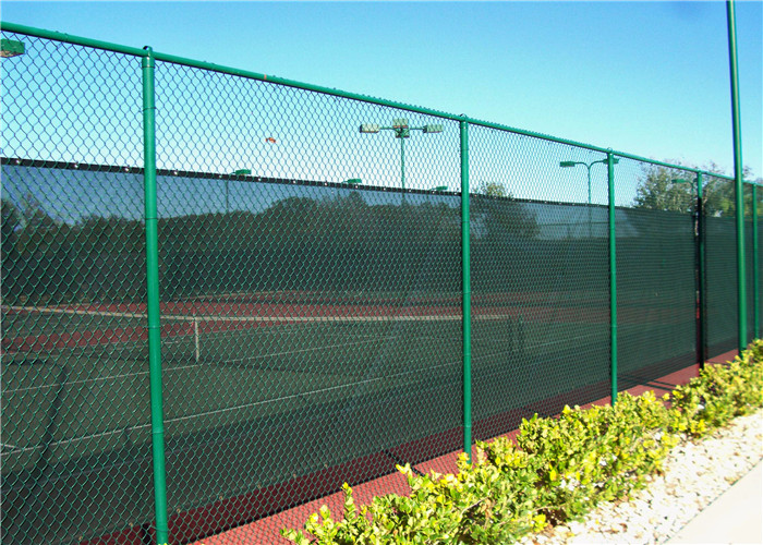 50mm Mesh 8 Gauge Vinyl Coated Bonded Chain Link Fence Fabric 