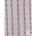 White Black Stripes Crepe Fabric