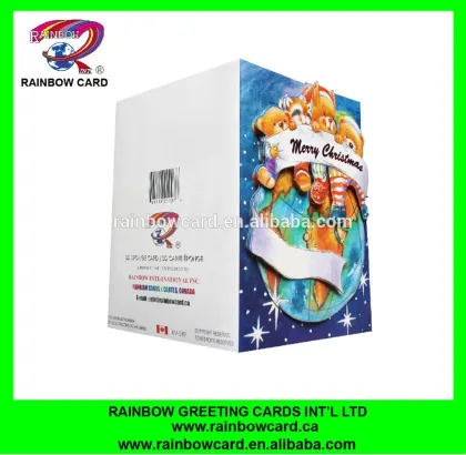 2016 new funny sound chip for christmas 3d card