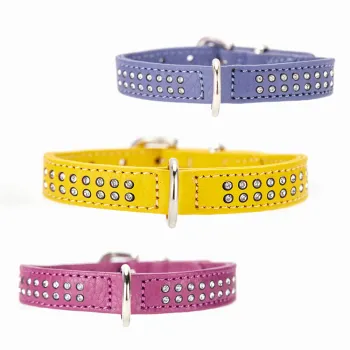 2023 New Designer Bling Leather Cat Collar for Small to Medium Cats and Dogs