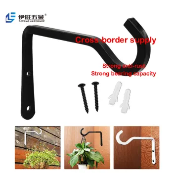 YIWANG Sturdy Metal Iron Outdoor Wall Hooks for Plants