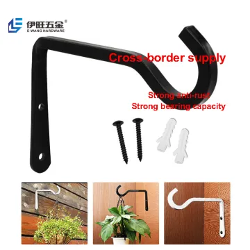 YIWANG Sturdy Metal Iron Outdoor Wall Hooks for Plants