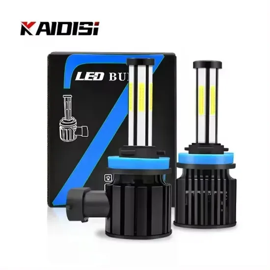  Waterproof LED Car Headlight Bulbs: 360 Degree H8, H9, H11 Compatible Daytime Running Lights for All Vehicles