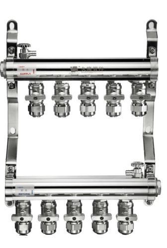 Heavy Duty First Generation water distributor manifold with Double Ball Valves for water brass Manifold