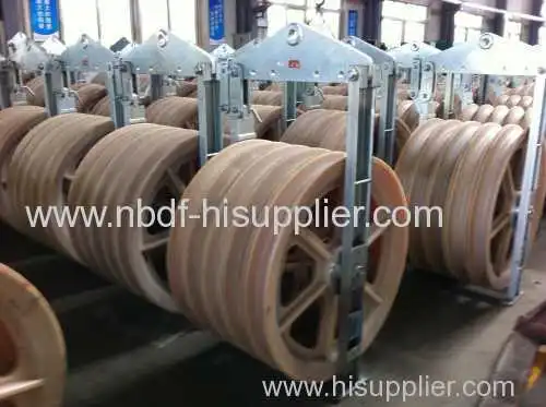 Stringing Blocks For Four Bundled Conductors 