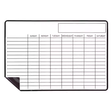 Magnet Monthly Planner: Custom Dry Erase Whiteboard for Fridge