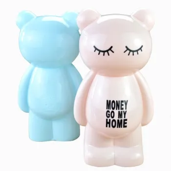 Multifunctional Bear Piggy Banks - Cartoon Money Saving Boxes for Kids