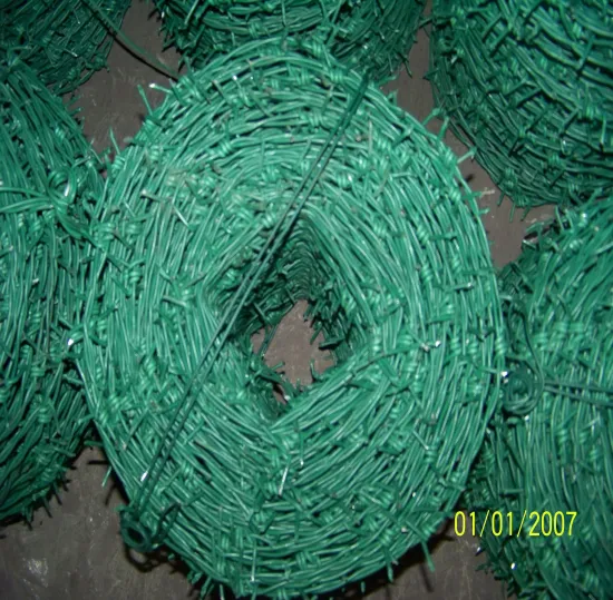 Bwg12*14 Pvc Coated Galvanized High Tensile Barbed Wire Used For Fencing