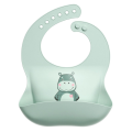 Waterproof Easy Wipe Silicone Bib for Babies