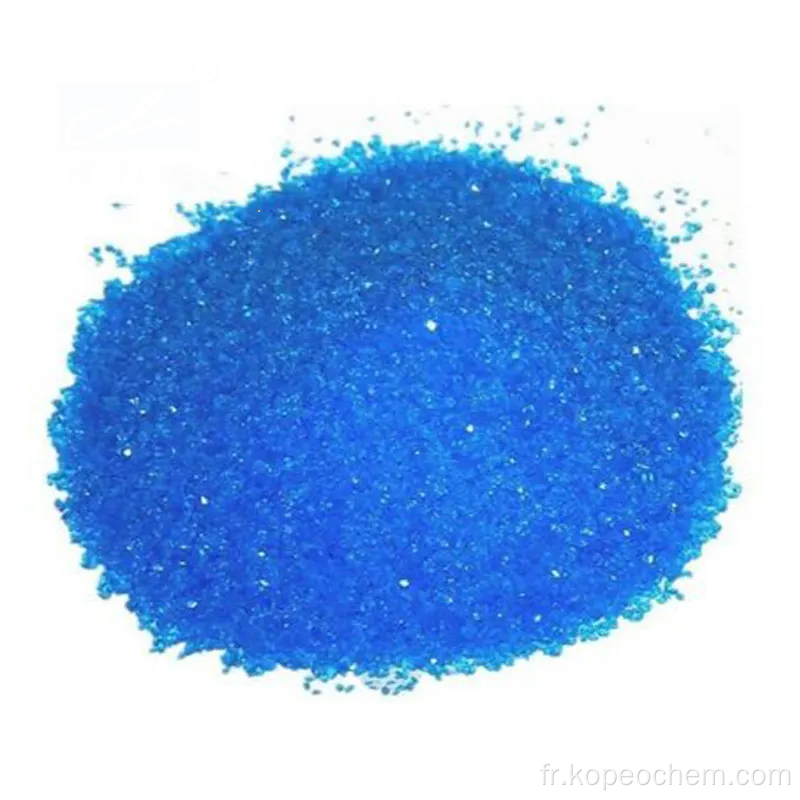 Cristal bleu sulfate de cuivre anhydre