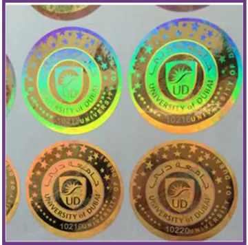 High security 2d/3d type hologram holographic sticker/hologram anti-fake label