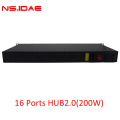 Eingebaute 200-W-Power 16-Port-Hub 2.0