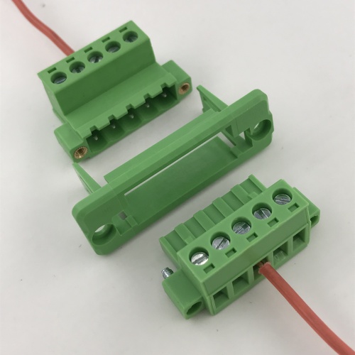 5way 5.08 pitch through wall panel terminal block