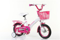 Bicicleta de niño de moda con ruedas de entrenamiento