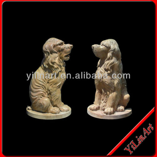 Marble Lifesize Dog Statue Sculpture YL-D062