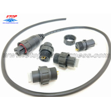 IP68 waterproofing connectors overmolding cable