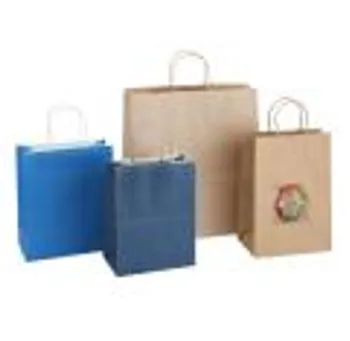 Customized twisted rope handle paper bag