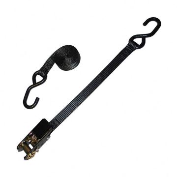Wheel Tie Down Straps for Trailers: 1 Inch x 12 Feet Cargo Ratchet Tie Down
