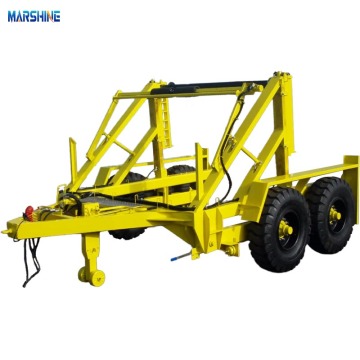 MARCD-700 dubbelassige kabeltrommelaanhangwagen met hydraulische ondersteuning