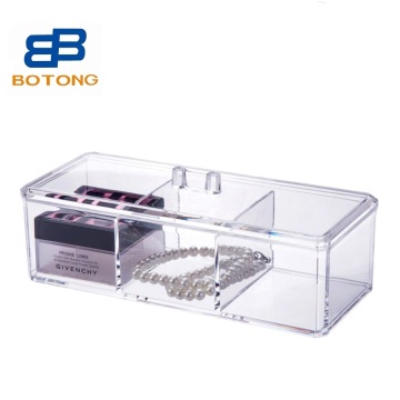 PS Acrylic Makeup Organizer: Store and Organize Cosmetics, Cotton Pads, Swabs, Jewelry, and Makeup Sponges Efficiently