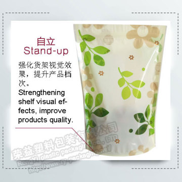 Stand Up Plastic Zipper Pouches
