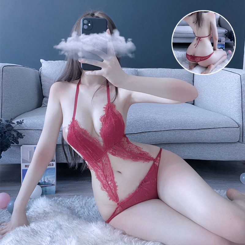 OEM Deep V-Neckline Erotic Lace Bodysuit