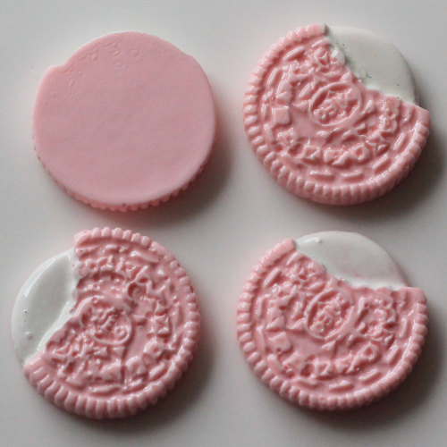 Resin Sweet Cookies Flatback Cabochon Biscuits Scrapbooking For Dollhouse Kitchen Toy Accessories