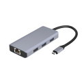 Converter Ethernet 3.0 USB 6 em 1 hub