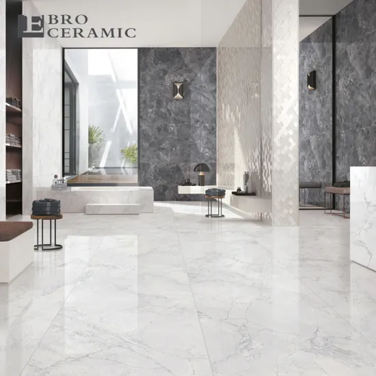 Latest Polished Grey Marble Floor Tiles 900x1800 for Luxury Interiors