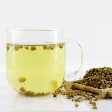Chrysanthemum secco biologico selvatico di erbe selvatiche