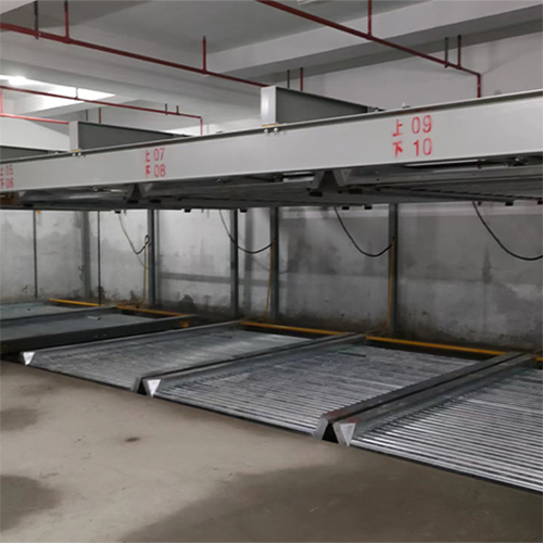 Efficient two-level puzzle parking system