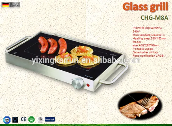 2016 popular Electric Healthy ceramic glass grill