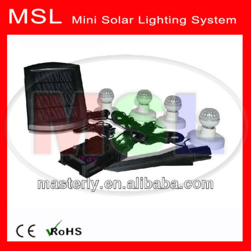 Mini Home Solar Kits 1.5W Solar Lighting Kits Portable Solar Kits For Home