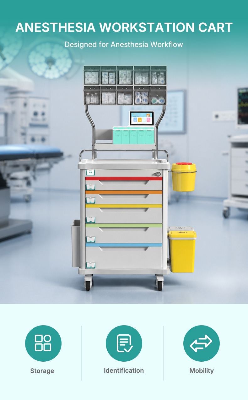 anesthesia supply cart