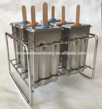 Home Use 6pcs Stainless Steel Ice Lolly Moulds for Popsicle
